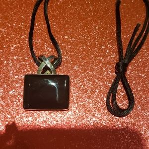 925 Silver and Onyx pendant